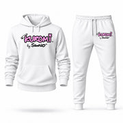Men's Kuromi Hoodie Joggers Set - White digital placement mockup
