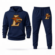 Men's Lehigh Hoodie Joggers Set - Navy digital placement mockup