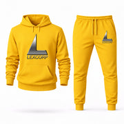 Men's Lex Luthor Hoodie Joggers Set - Yellow digital placement mockup