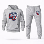 Men's Liberty Hoodie Joggers Set - Grey digital placement mockup