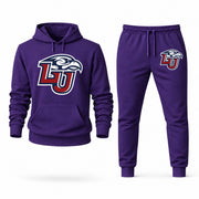 Men's Liberty Hoodie Joggers Set - Purple digital placement mockup