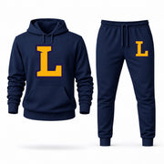 Men's Lipscomb Hoodie Joggers Set - Navy digital placement mockup
