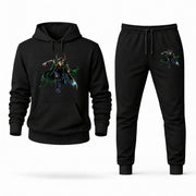Men's Loki Hoodie Joggers Set - Black digital placement mockup