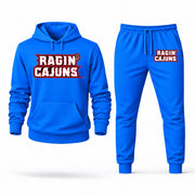 Men's Louisiana Hoodie Joggers Set - Azure digital placement mockup