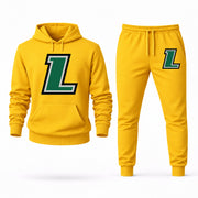 Men's Loyola Maryland Hoodie Joggers Set - Yellow digital placement mockup
