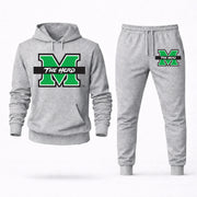 Men's Marshall Hoodie Joggers Set - Grey digital placement mockup