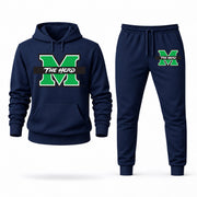 Men's Marshall Hoodie Joggers Set - Navy digital placement mockup