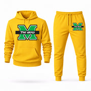 Men's Marshall Hoodie Joggers Set - Yellow digital placement mockup