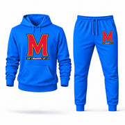Men's Maryland Hoodie Joggers Set - Azure digital placement mockup