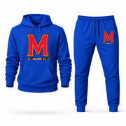 Men's Maryland Hoodie Joggers Set - Blue digital placement mockup