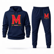 Men's Maryland Hoodie Joggers Set - Navy digital placement mockup