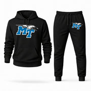 Men's Middle Tennessee Hoodie Joggers Set - Black digital placement mockup