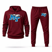 Men's Middle Tennessee Hoodie Joggers Set - Burgundy digital placement mockup