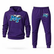 Men's Middle Tennessee Hoodie Joggers Set - Purple digital placement mockup