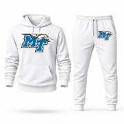 Men's Middle Tennessee Hoodie Joggers Set - White digital placement mockup