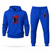 Men's Miles Morales Hoodie Joggers Set - Blue digital placement mockup