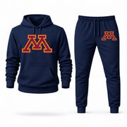 Men's Minnesota Hoodie Joggers Set - Navy digital placement mockup