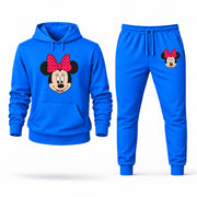 Men's Minnie Mouse Hoodie Joggers Set - Azure digital placement mockup