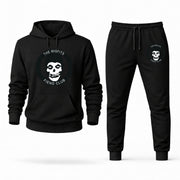 Men's Misfits Hoodie Joggers Set - Black digital placement mockup
