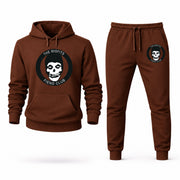 Men's Misfits Hoodie Joggers Set - Brown digital placement mockup