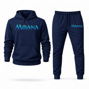 Men's Moana Hoodie Joggers Set - Navy digital placement mockup