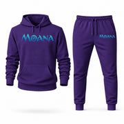 Men's Moana Hoodie Joggers Set - Purple digital placement mockup