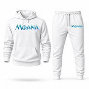 Men's Moana Hoodie Joggers Set - White digital placement mockup
