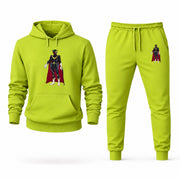 Men's Moon Knight Hoodie Joggers Set - Lime Green digital placement mockup