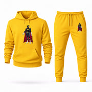 Men's Moon Knight Hoodie Joggers Set - Yellow digital placement mockup
