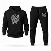 Men's Motorhead Hoodie Joggers Set - Black digital placement mockup