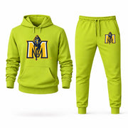 Men's Murray State Hoodie Joggers Set - Lime Green digital placement mockup