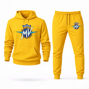Men's MV Agusta Hoodie Joggers Set - Yellow digital placement mockup