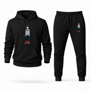 Men's My Hero Academia Hoodie Joggers Set - Black digital placement mockup