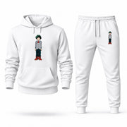 Men's My Hero Academia Hoodie Joggers Set - White digital placement mockup
