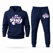 Men's My Little Pony Hoodie Joggers Set - Navy digital placement mockup