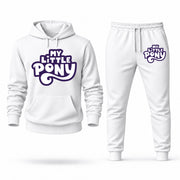 Men's My Little Pony Hoodie Joggers Set - White digital placement mockup