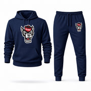 Men's NC State Hoodie Joggers Set - Navy digital placement mockup