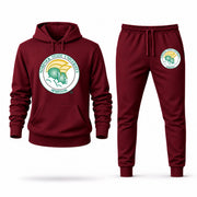 Men's Norfolk State Hoodie Joggers Set - Burgundy digital placement mockup