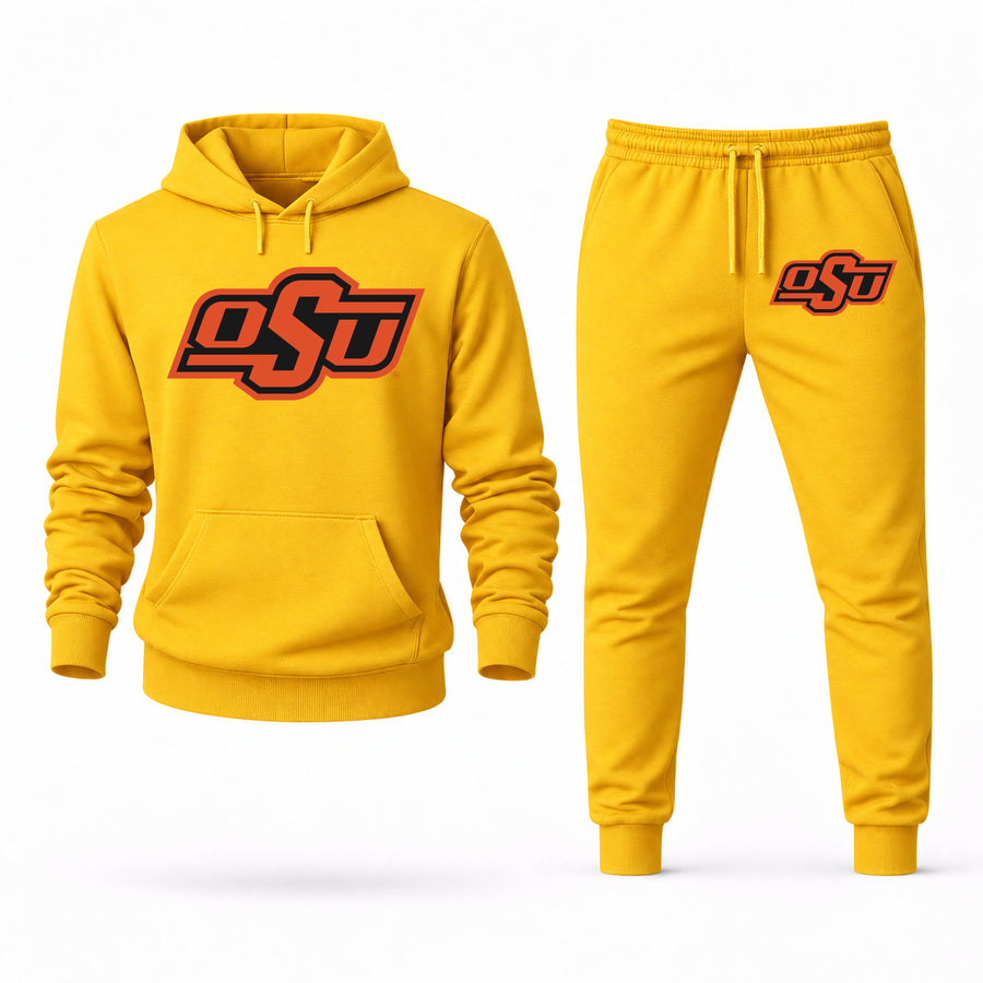 Men's Oklahoma State Hoodie Joggers Set