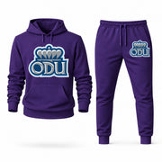 Men's Old Dominion Hoodie Joggers Set - Purple digital placement mockup