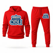 Men's Old Dominion Hoodie Joggers Set - Red digital placement mockup