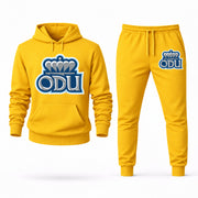 Men's Old Dominion Hoodie Joggers Set - Yellow digital placement mockup