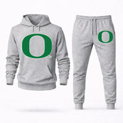 Men's Oregon Hoodie Joggers Set - Grey digital placement mockup