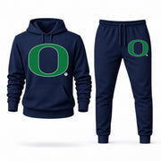 Men's Oregon Hoodie Joggers Set - Navy digital placement mockup