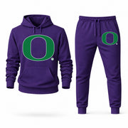 Men's Oregon Hoodie Joggers Set - Purple digital placement mockup