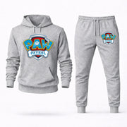 Men's PAW Patrol Hoodie Joggers Set - Grey digital placement mockup