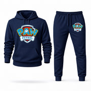 Men's PAW Patrol Hoodie Joggers Set - Navy digital placement mockup