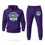 Men's PAW Patrol Hoodie Joggers Set - Purple digital placement mockup