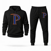 Men's Pepperdine Hoodie Joggers Set - Black digital placement mockup