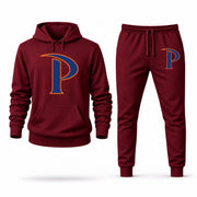 Men's Pepperdine Hoodie Joggers Set - Burgundy digital placement mockup